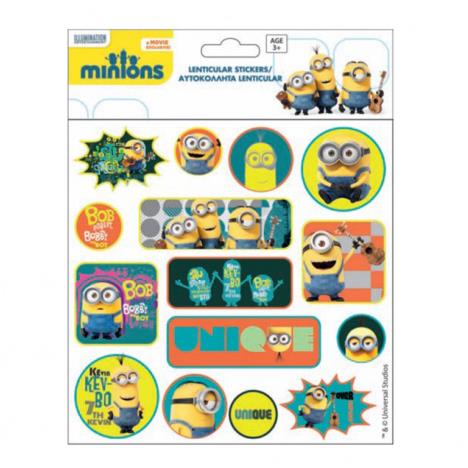 Minions 3D Holographic Sticker Sheet £0.69